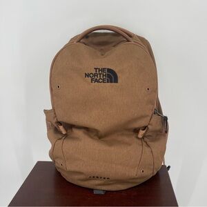 The North Face Jester School Laptop Backpack Outdoors Hiking Camel Brown Orange